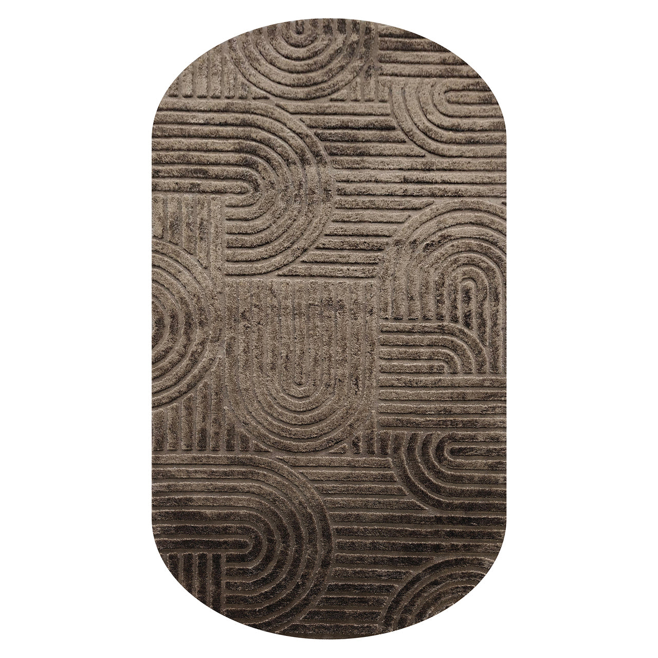 Vloerkleed Liff Dark Brown 200x350