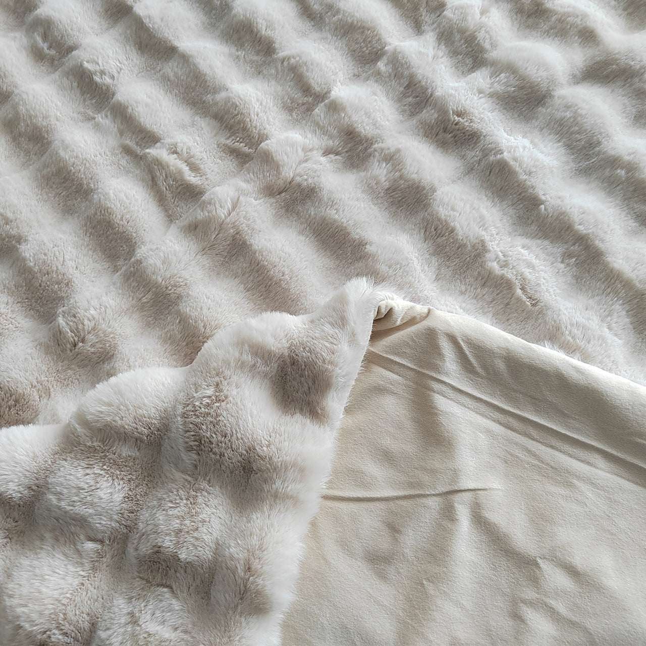 Plaid Cosy Fluff Cream 150x200