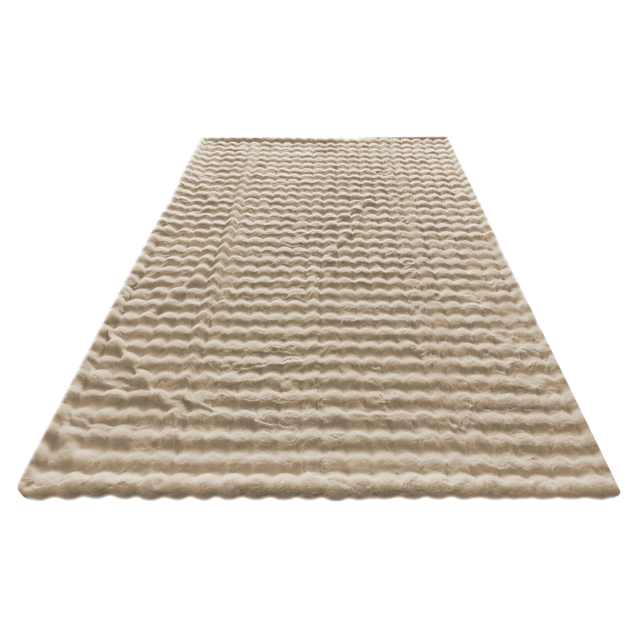 Plaid Nordic Plush Beige 150x200
