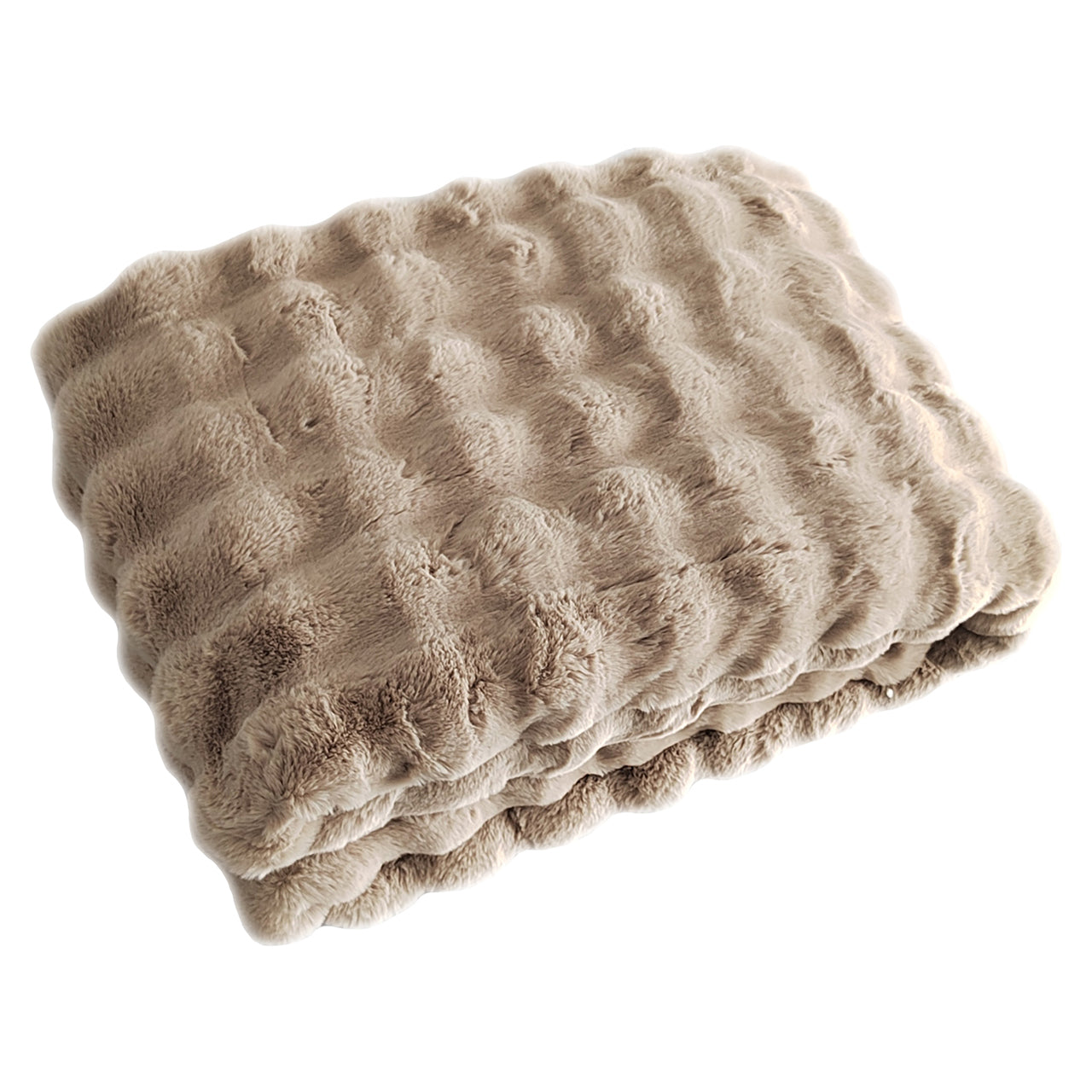Plaid Nordic Plush Beige 200x300