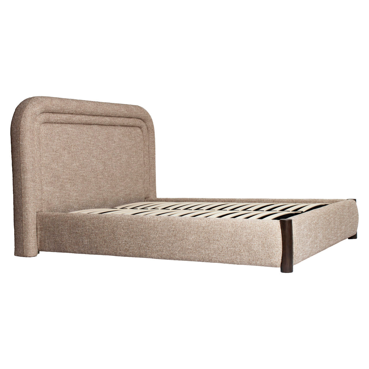 Bed Citadel Sand Tweed 160x200 (mattress Size (excl.))
