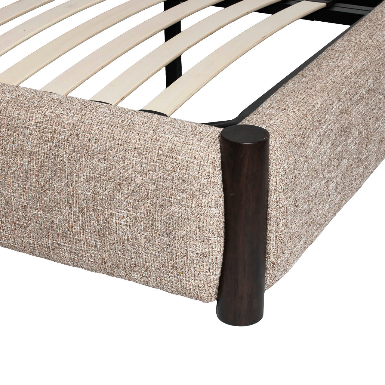 Bed Citadel Sand Tweed 160x200 (mattress Size (excl.))