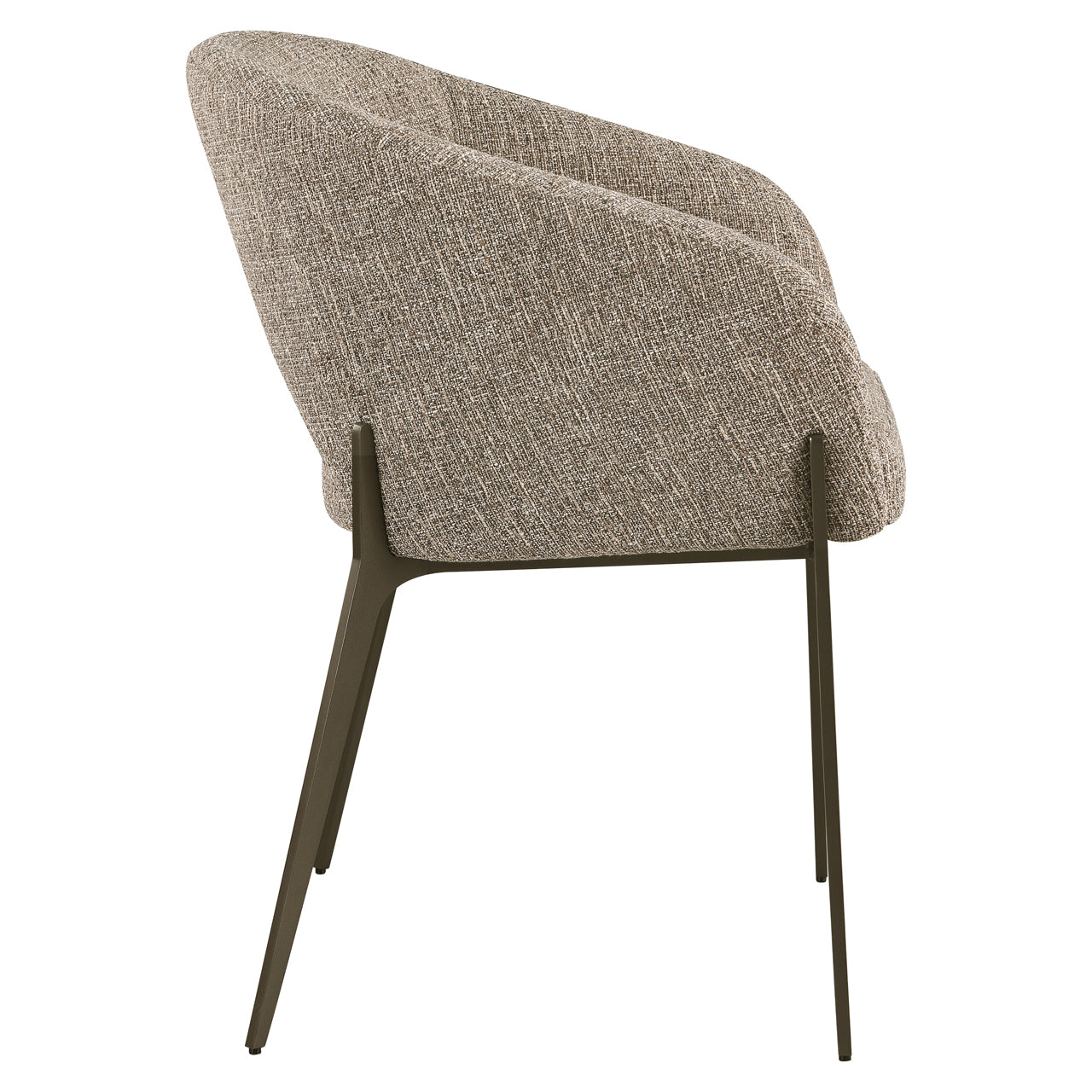 Eetkamerstoel Kenzi Brown Tweed