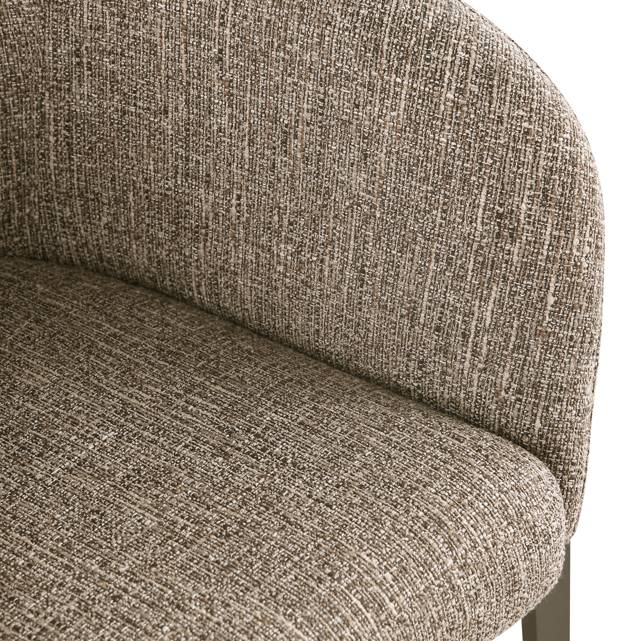 Eetkamerstoel Kenzi Brown Tweed
