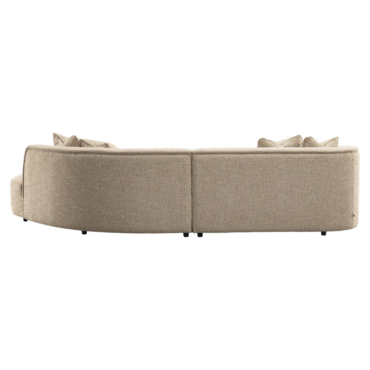 Bank Romero Sand Tweed Ottoman Right Fire Retardant