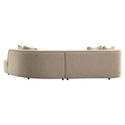 Bank Romero Sand Tweed Ottoman Right Fire Retardant