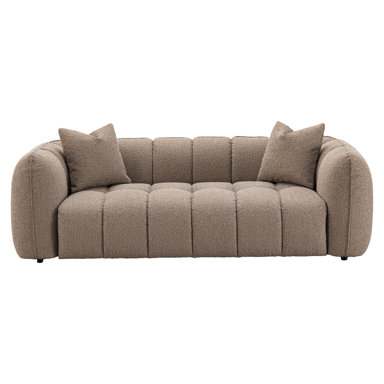 Bank Hogan Mocca Chunky 3-seater Fire Retardant