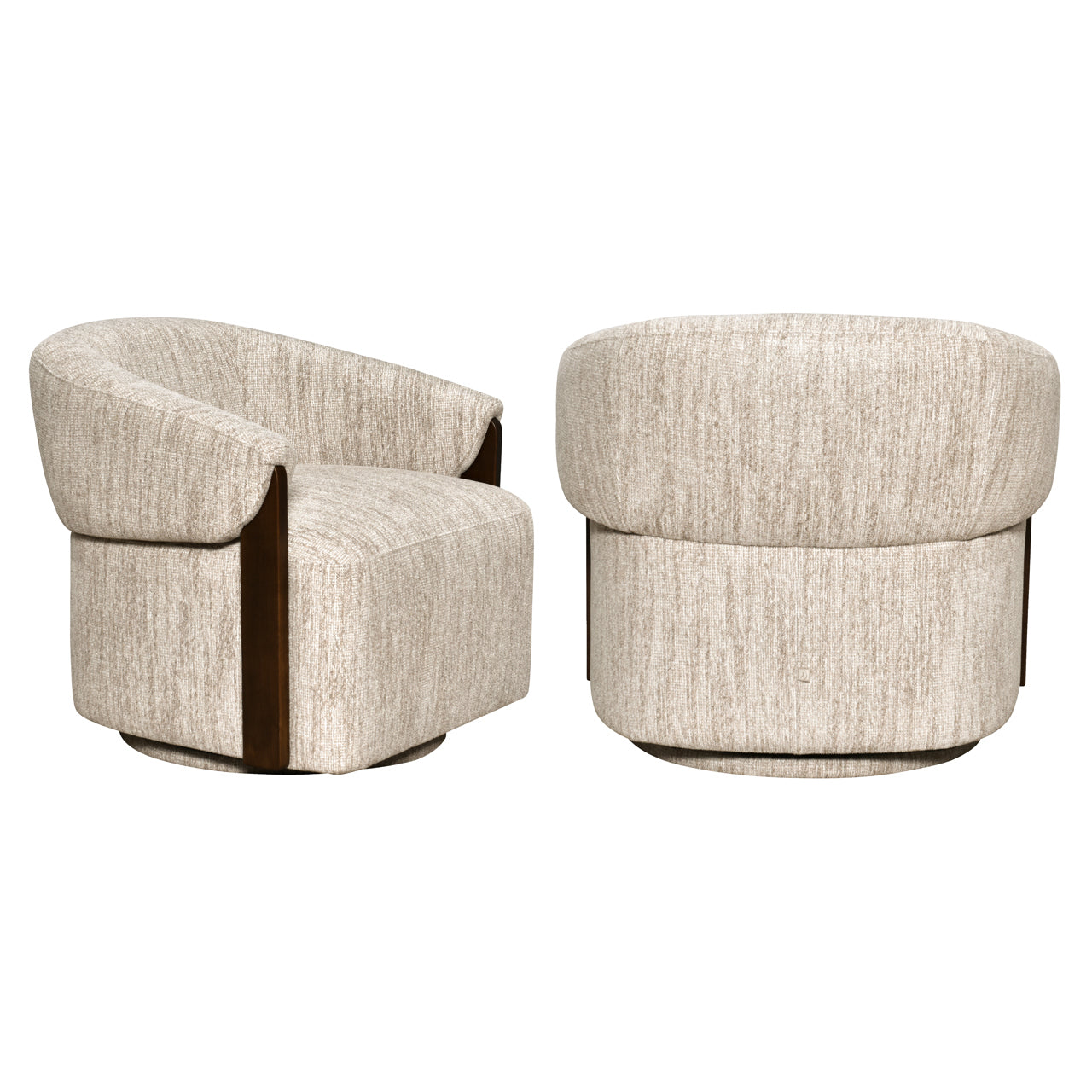 Lounge Stoel Marina Natural Softweave Swivel Fire Retardant