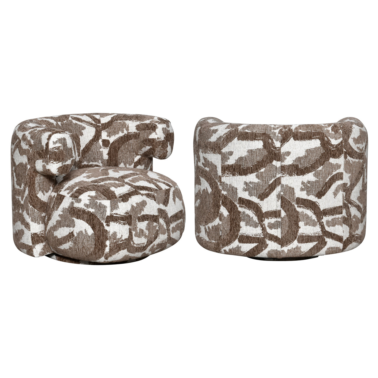 Lounge Stoel Talley Brown Nature Swivel