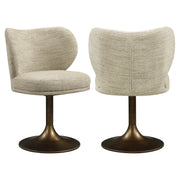 Eetkamerstoel Amely Natural Softweave Swivel