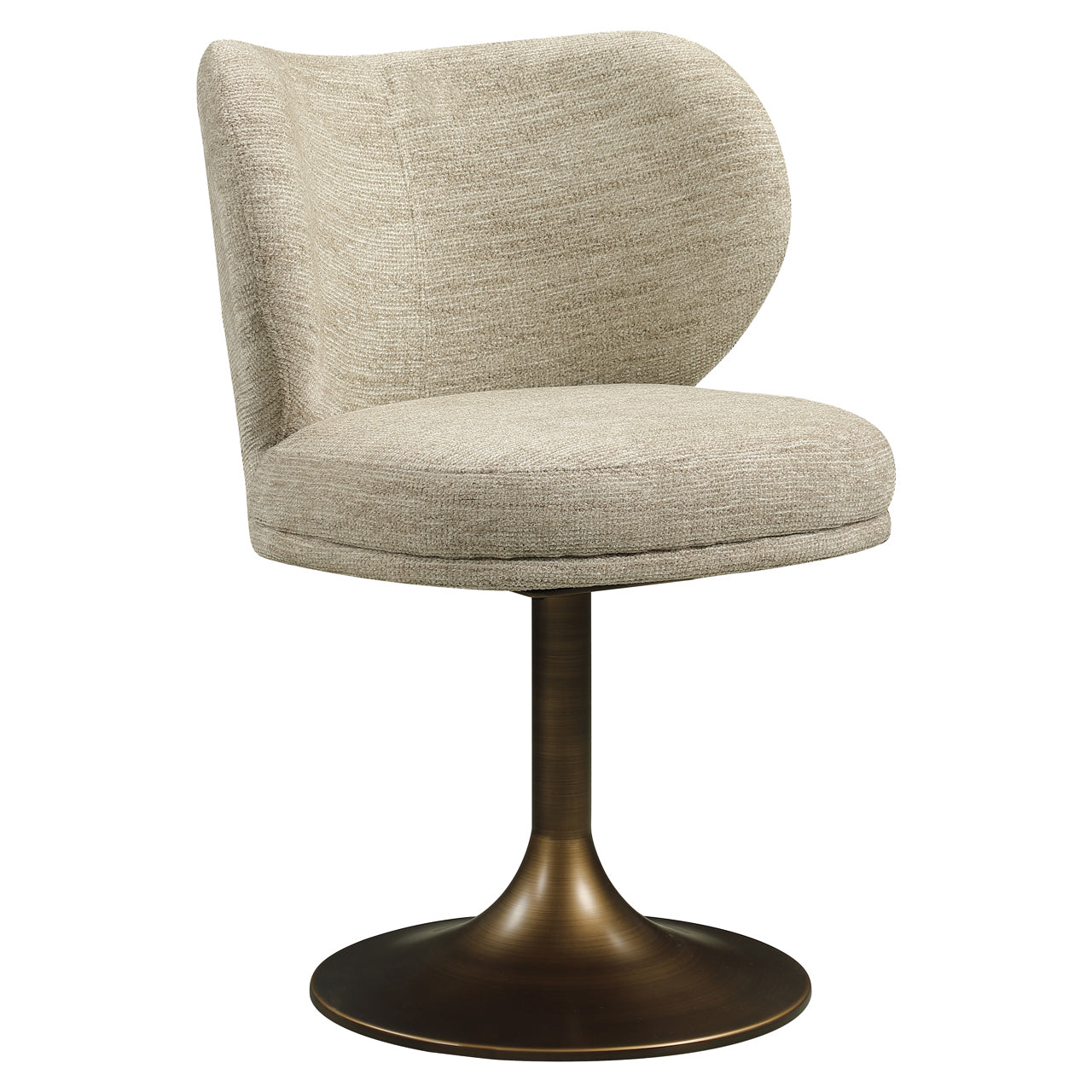 Eetkamerstoel Amely Natural Softweave Swivel