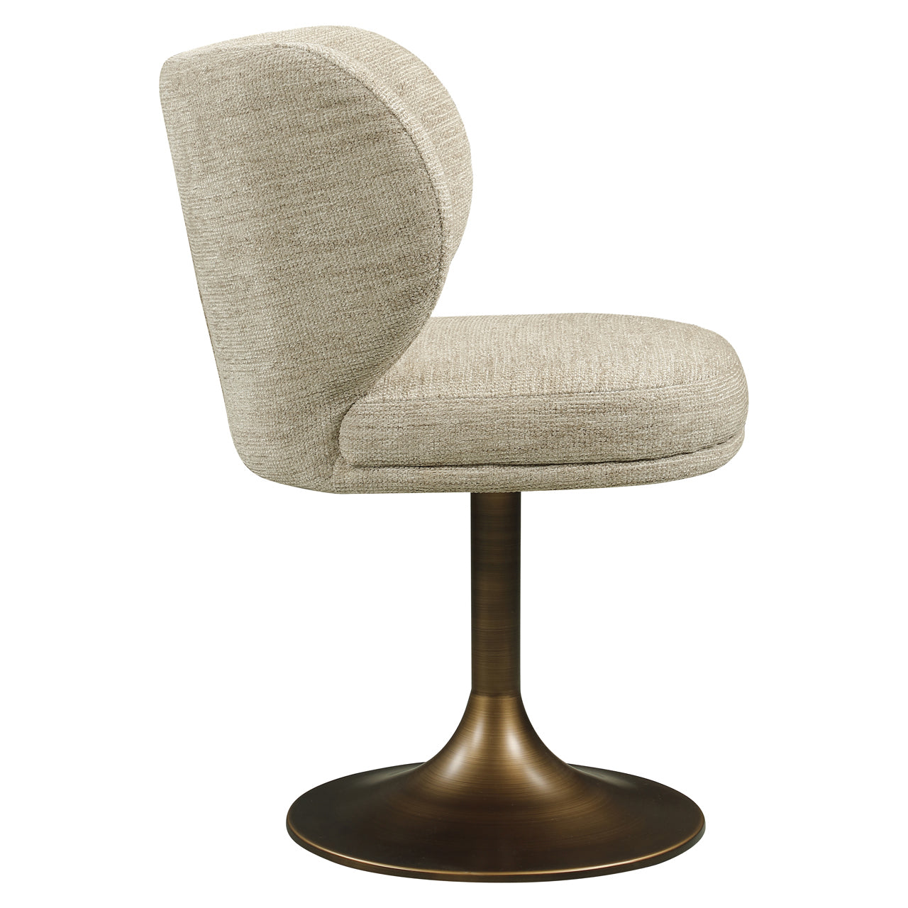 Eetkamerstoel Amely Natural Softweave Swivel