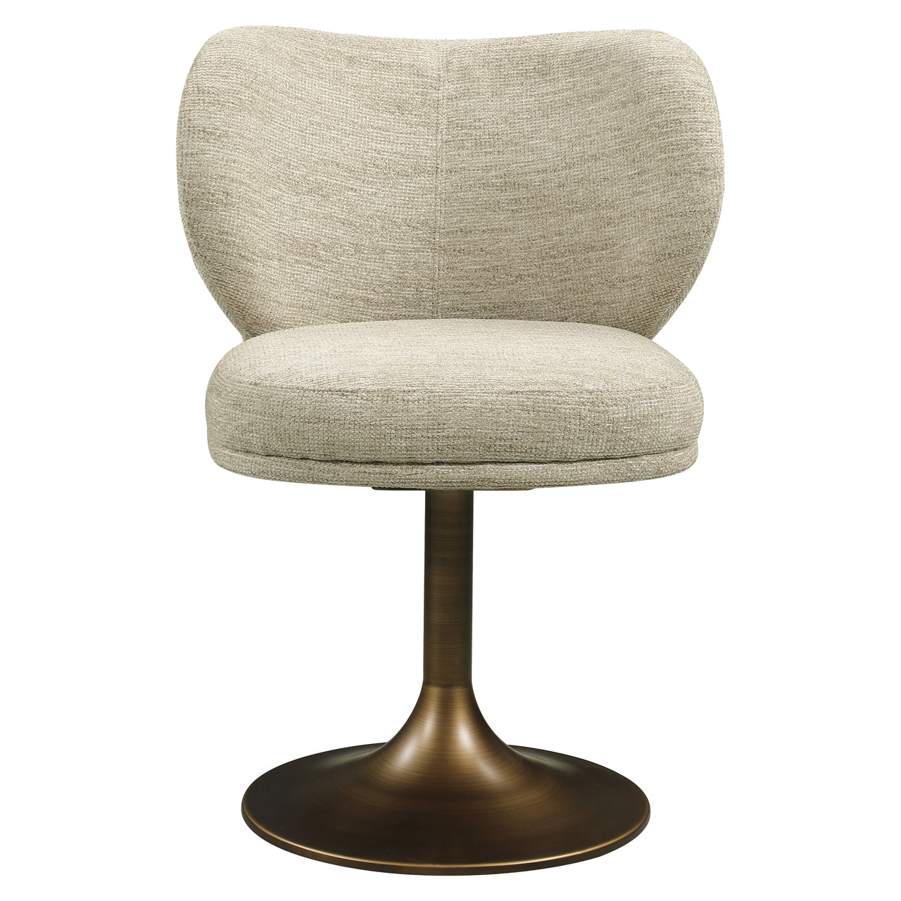 Eetkamerstoel Amely Natural Softweave Swivel