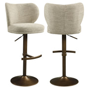 Barstoel Amely Natural Softweave Swivel