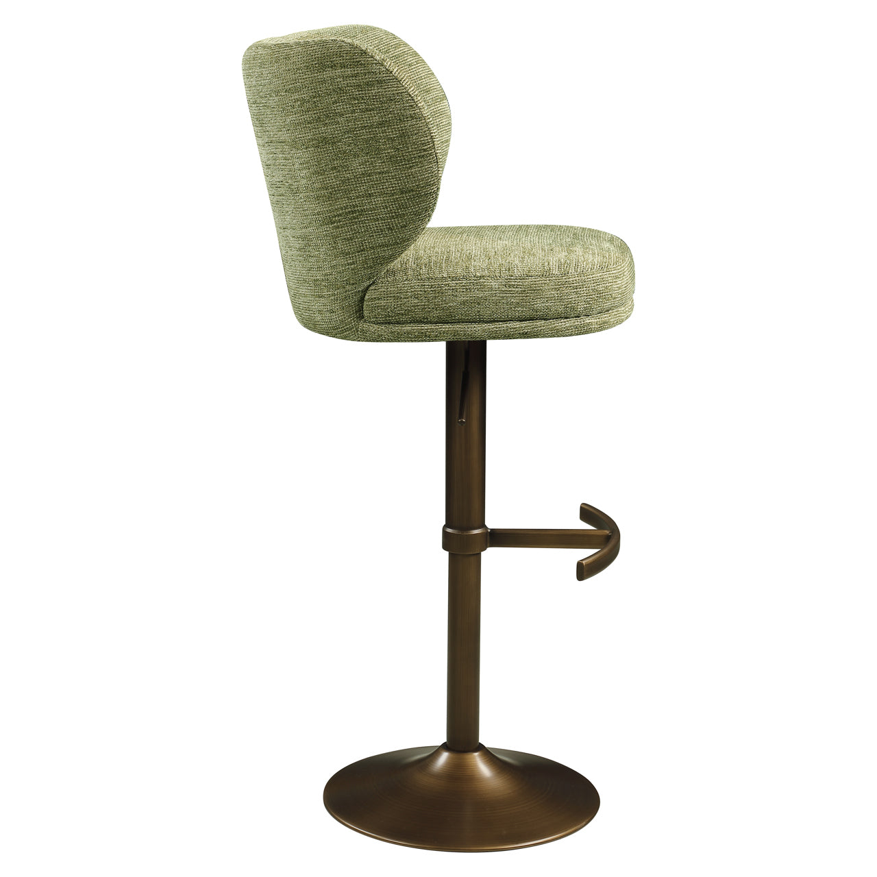 Barstoel Amely Pistache Softweave Swivel