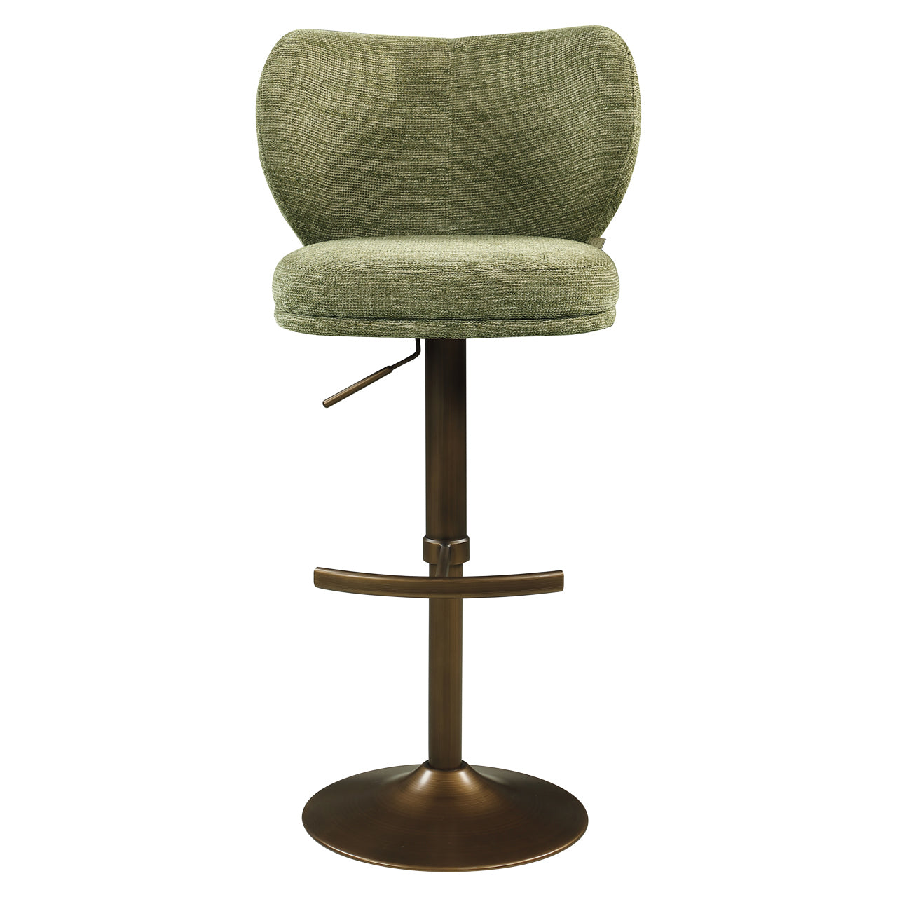 Barstoel Amely Pistache Softweave Swivel