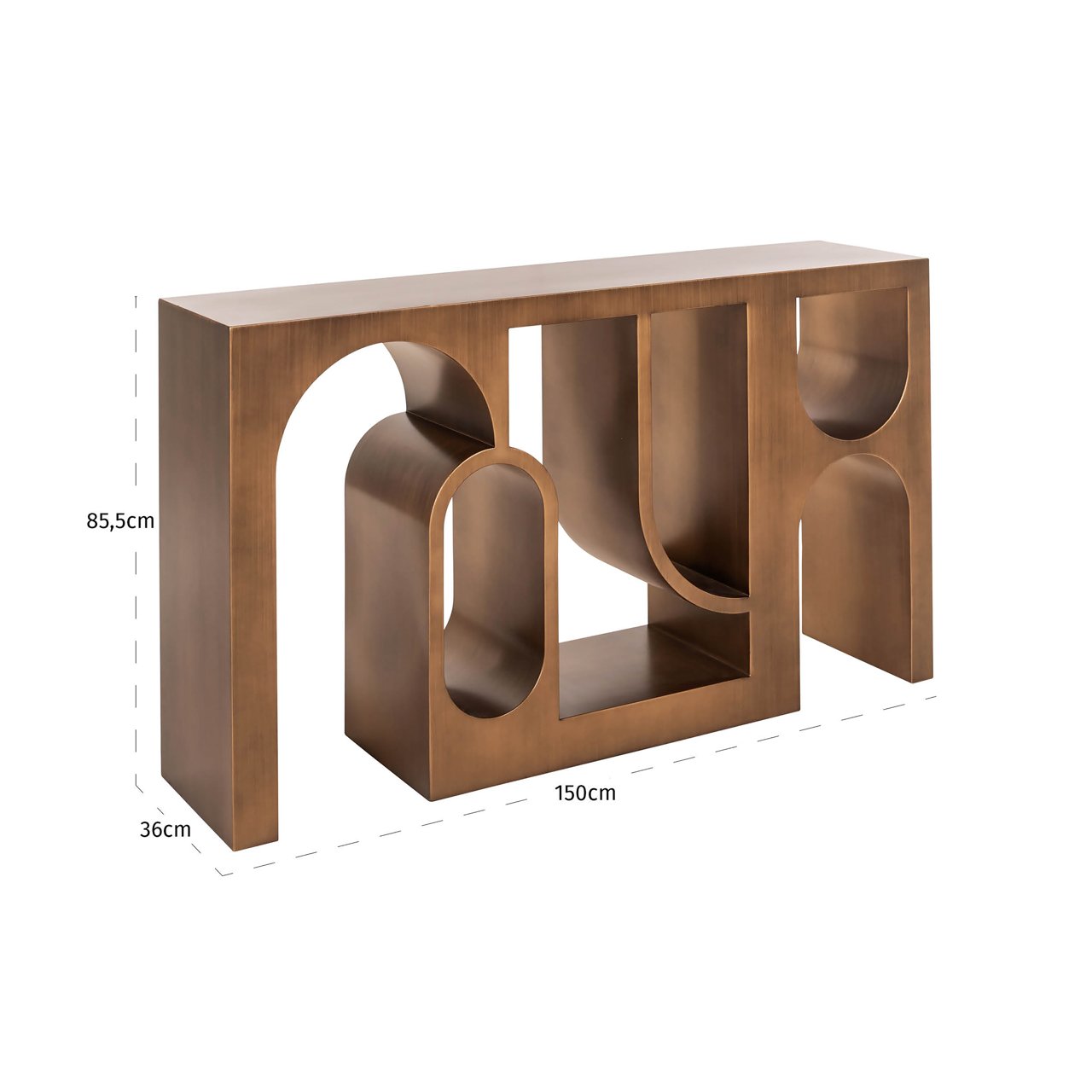 Console Alexander Jones Brushed Gold (lugano)