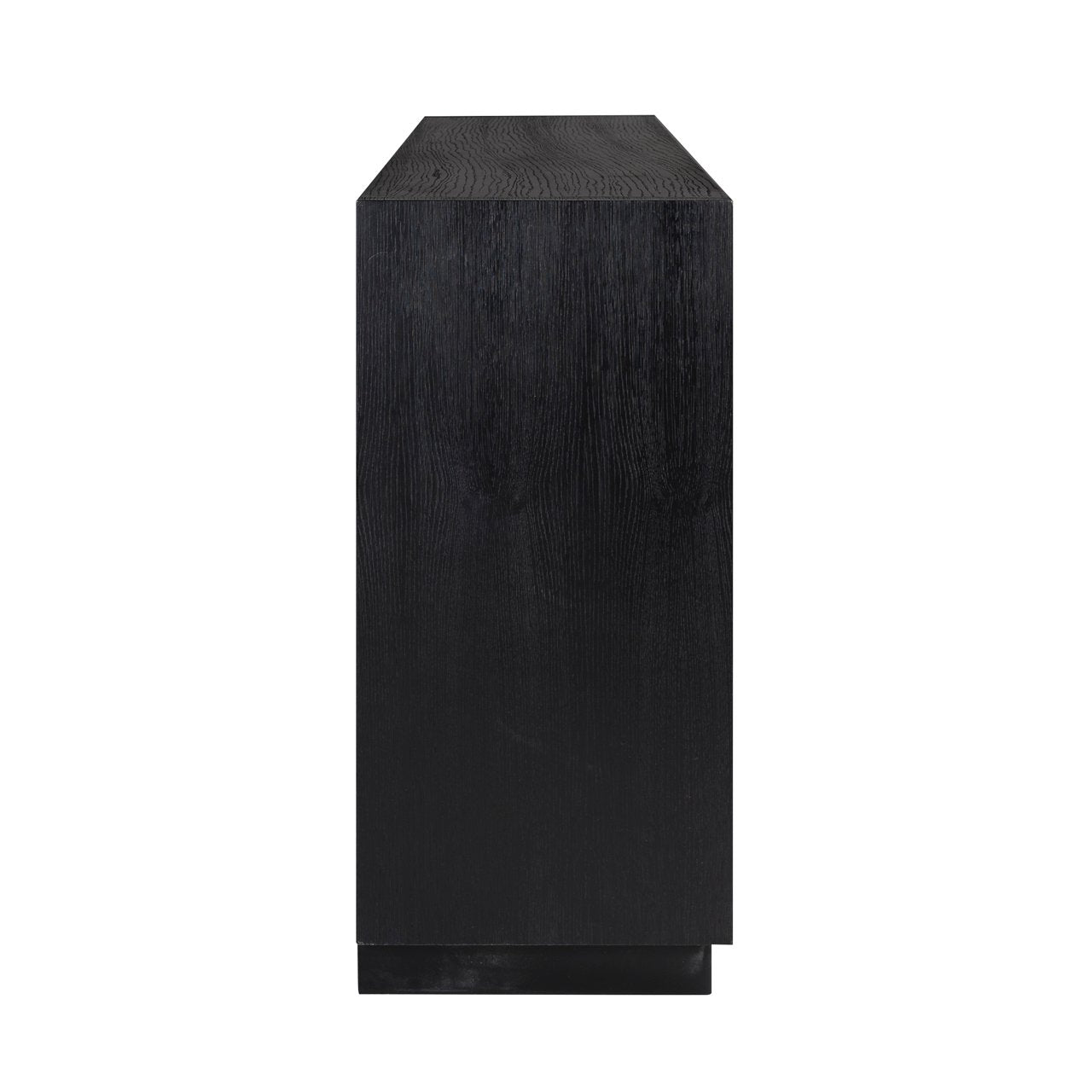 Richmond Interiors Dressoir Oakura Zwart Eiken 4-deurs — modern woonkamerkast