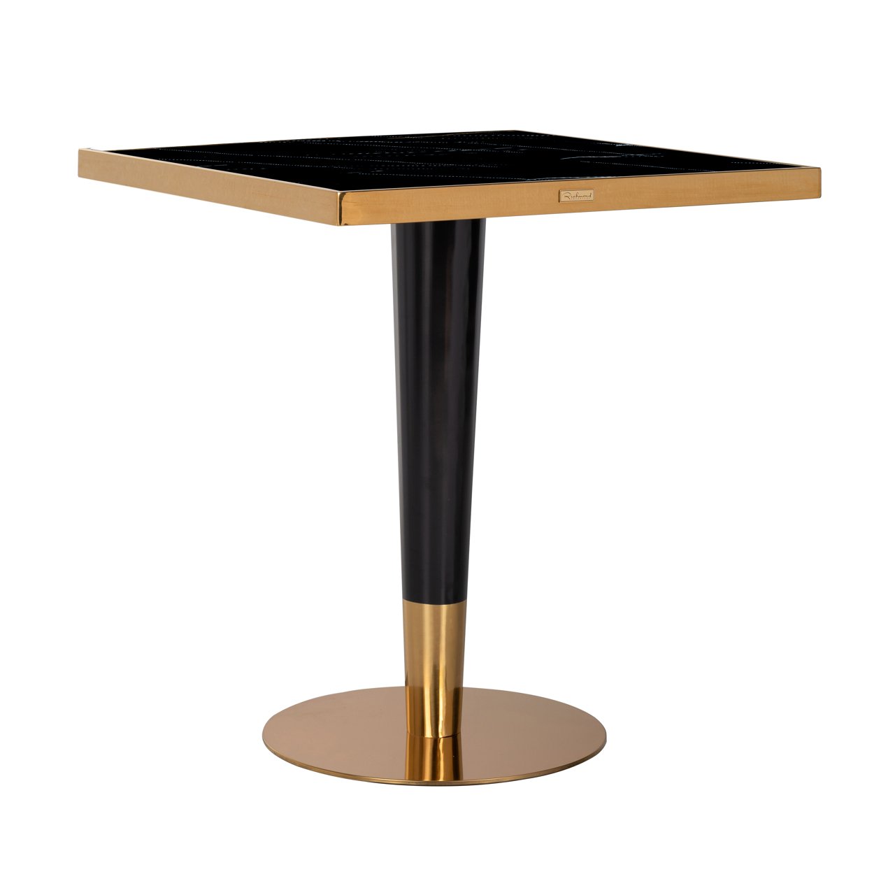 Bistrotafel Can Roca Black/gold 70x70