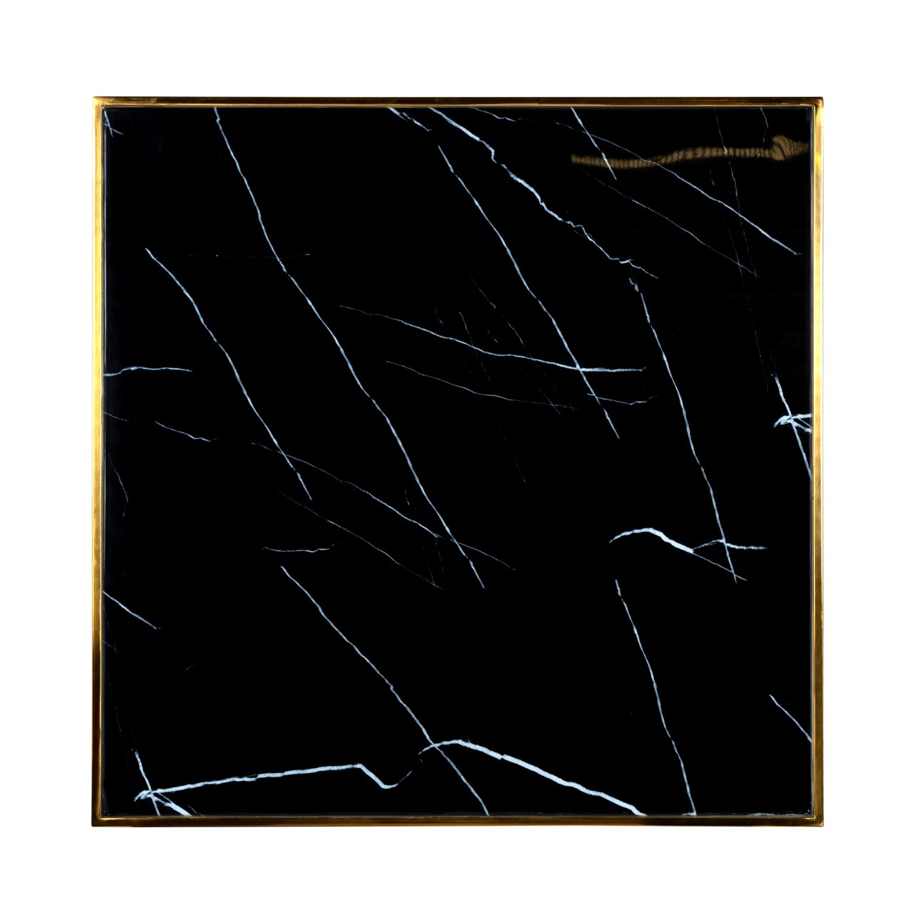 Bistrotafel Can Roca Black/gold 70x70