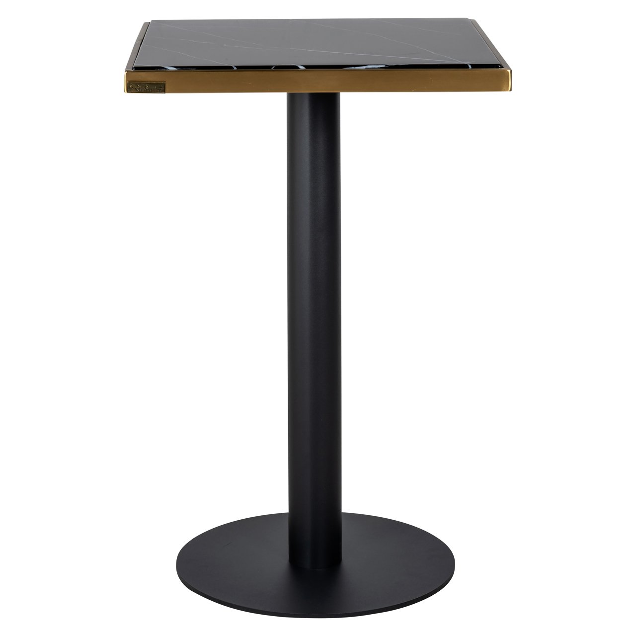 Bistrotafel Zenza Black/gold 50x50