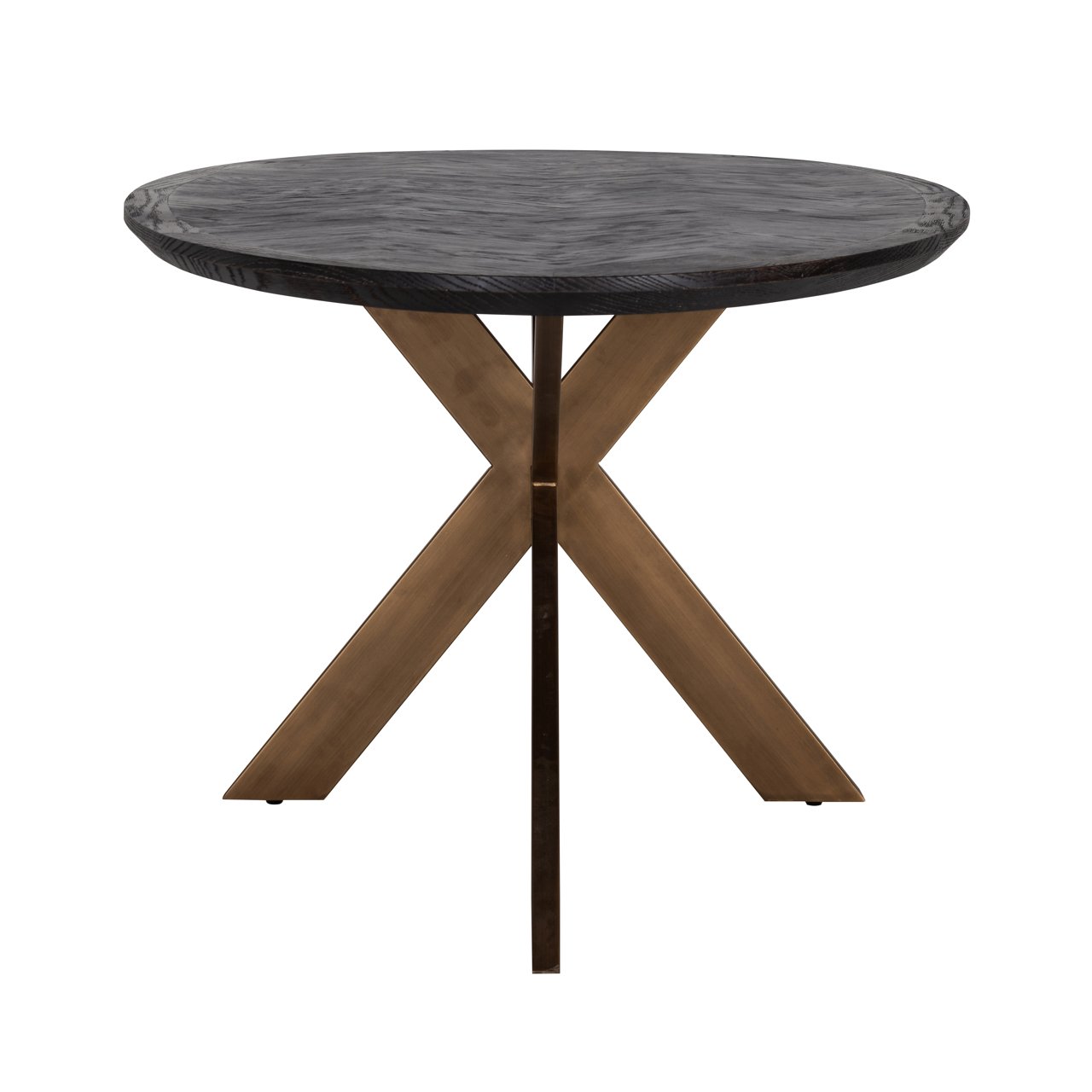 Eettafel Blackbone Brass Black Rustic Oval 230