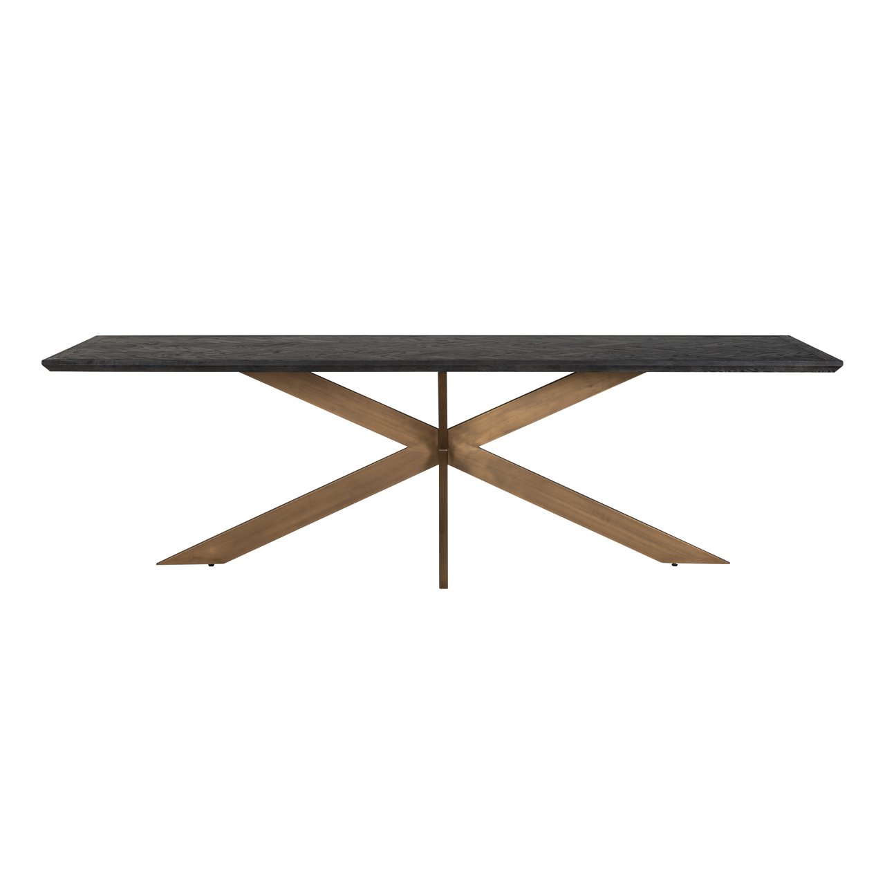 Eettafel Blackbone Brass black rustic 260
