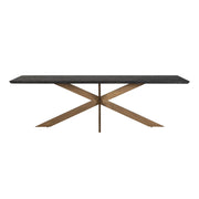 Eettafel Blackbone Brass black rustic 260