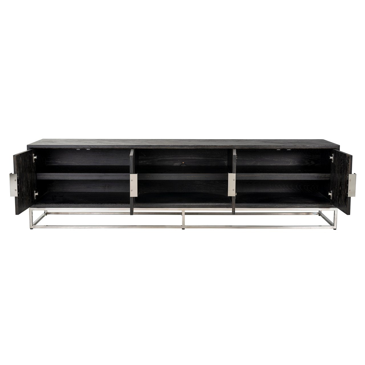 Tv-meubel Blackbone Silver Black Rustic 220