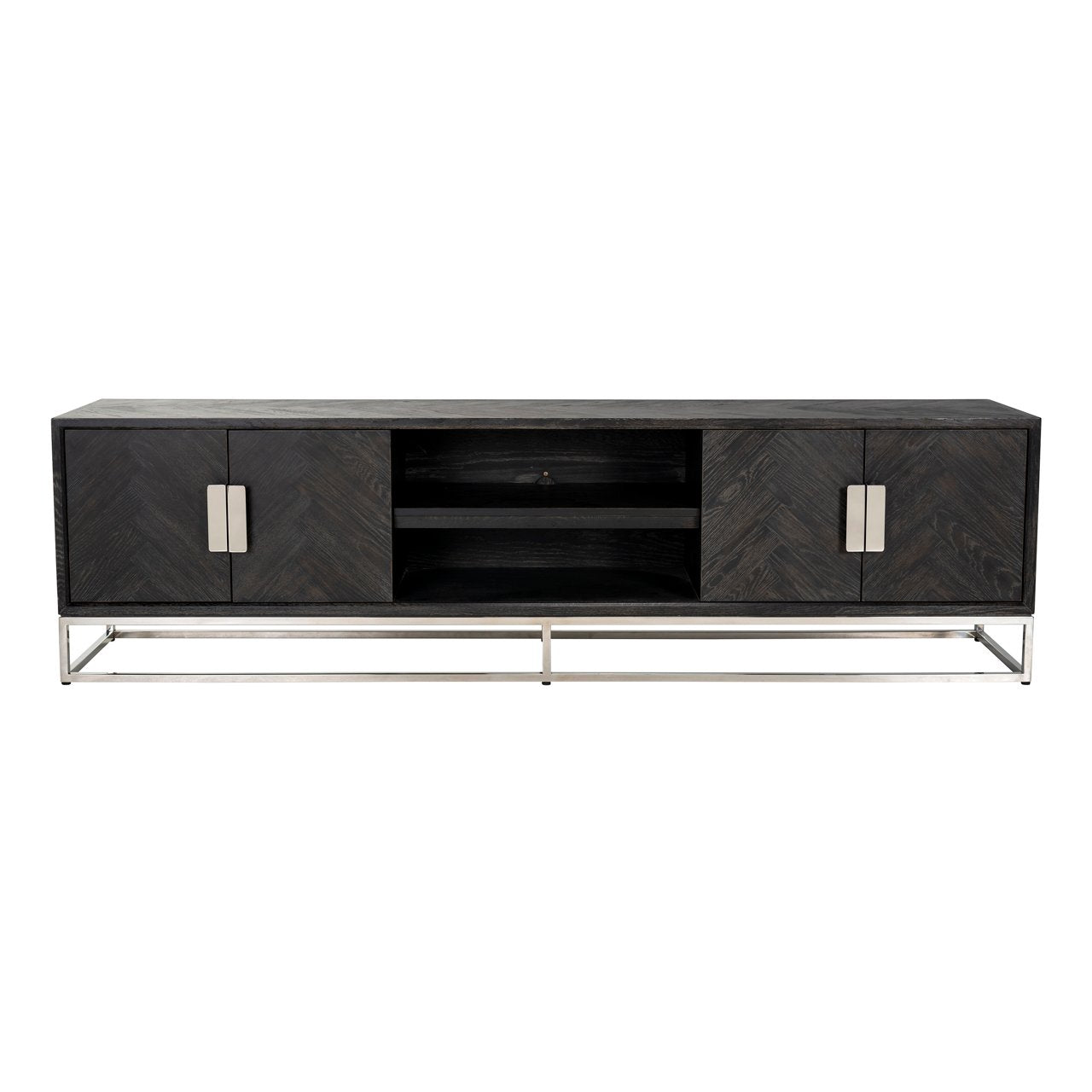 Tv-meubel Blackbone Silver Black Rustic 220