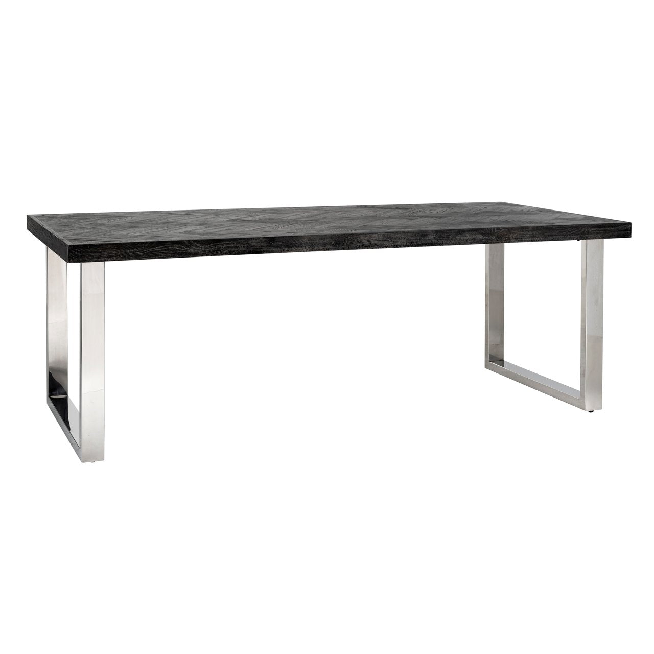 Dining table Blackbone Silver black rustic 220