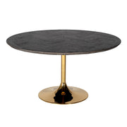 Dining table Blackbone Gold black rustic 140Ø