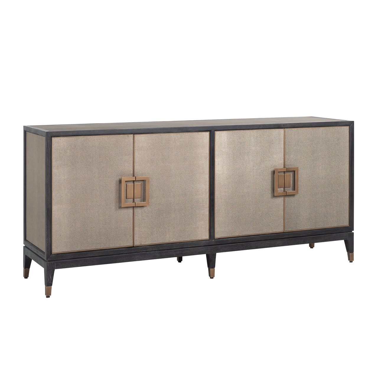 Richmond Interiors Dressoir Bloomville Segrijn Messing — Art Deco woonkamer