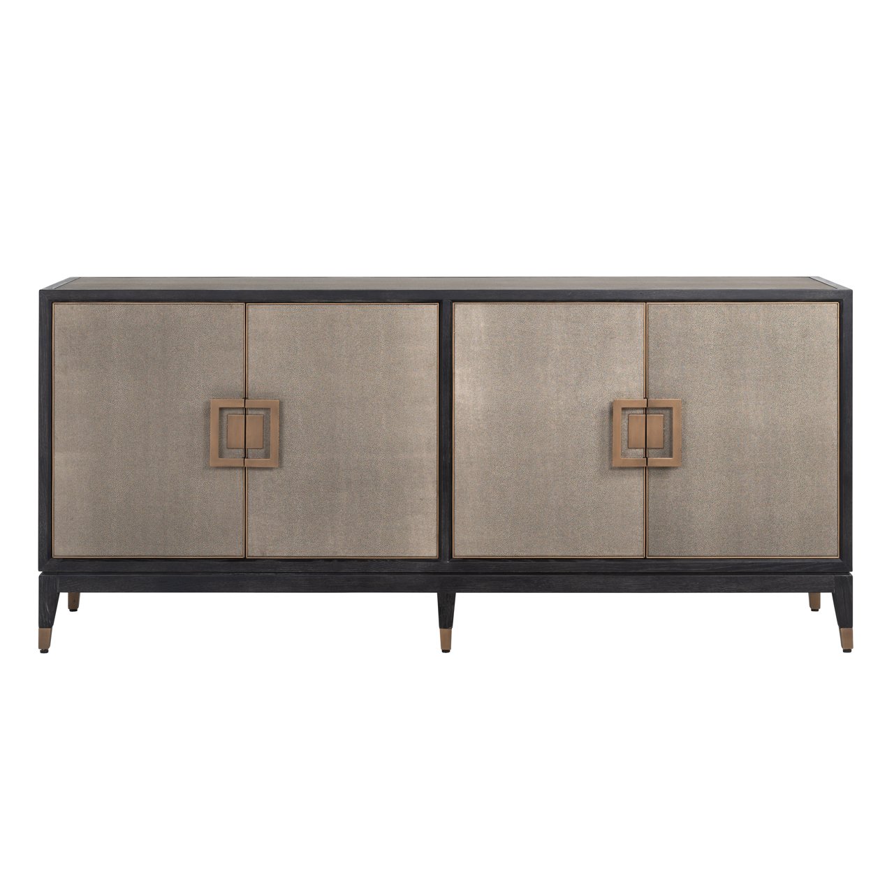 Richmond Interiors Dressoir Bloomville Segrijn Messing — Art Deco woonkamer