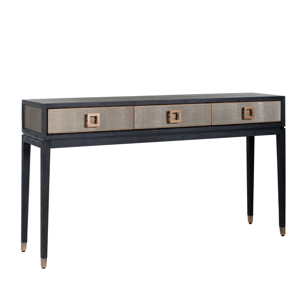 Console Bloomville brass shagreen