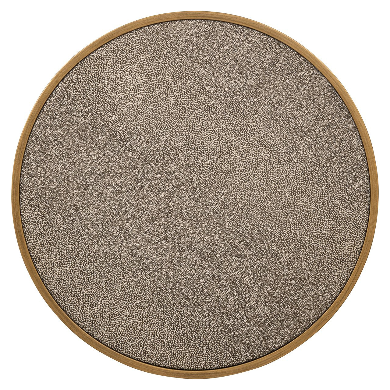 Bijzettafel Bloomville Brass Shagreen Incl. Glass (set Of 2)