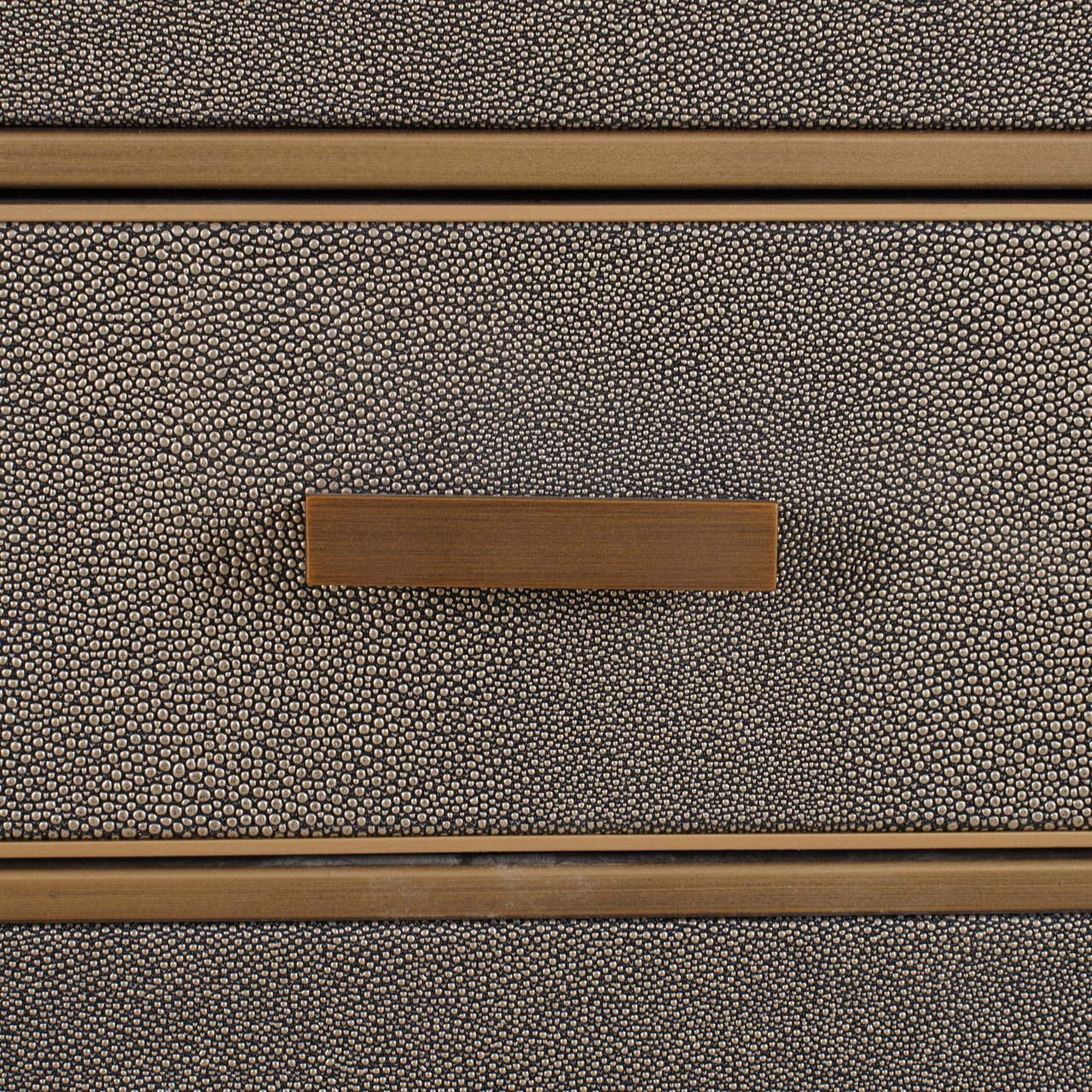 Nachtkastje Bloomville Brass Shagreen Incl. Glass Top