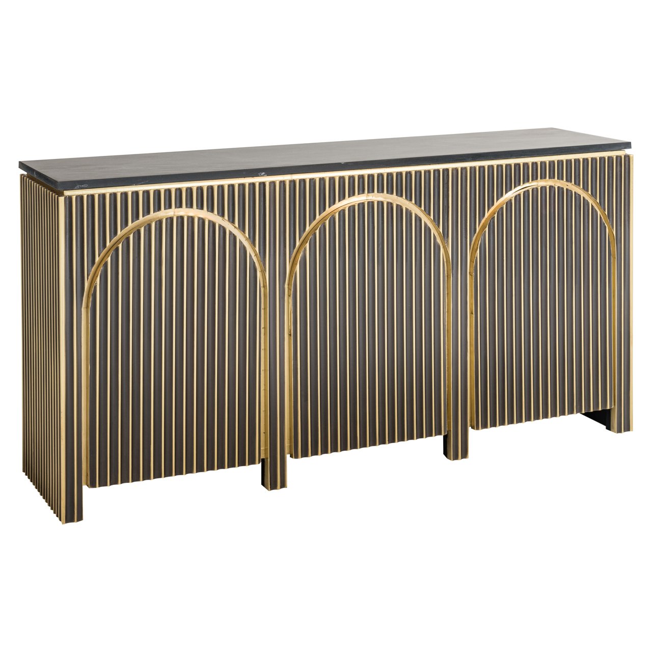 Dressoir Les Arcs Brushed Gold