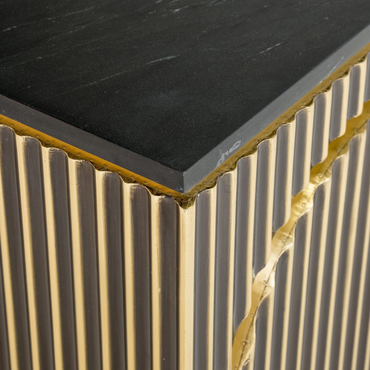 Dressoir Les Arcs Brushed Gold