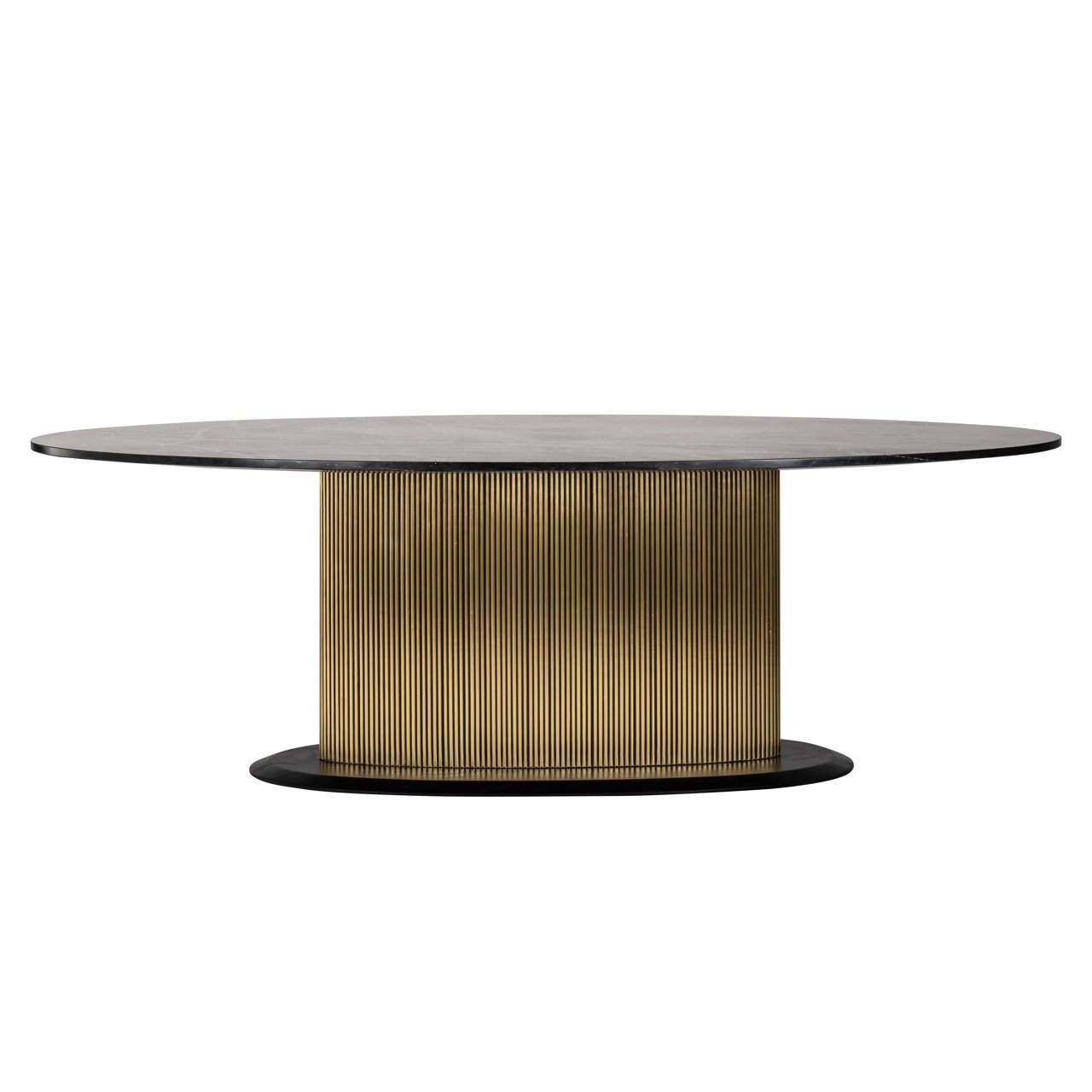 Eettafel Ironville Gold Oval 235