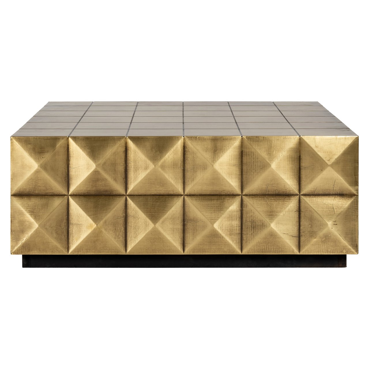 Salontafel Collada Brushed Gold Incl. Glass Top