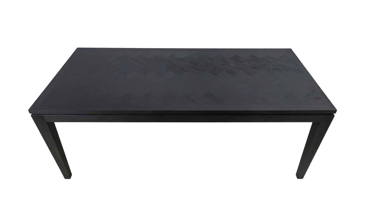 Dining table Blackbone black rustic 200