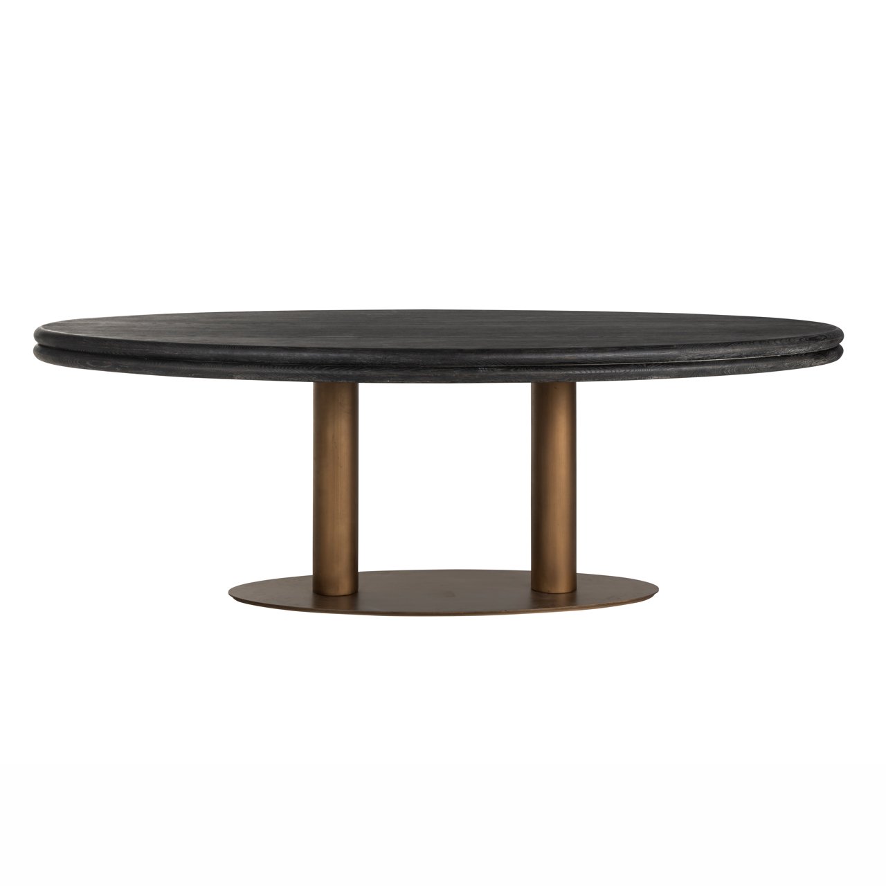 Eettafel Macaron Black Rustic Oval 235