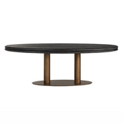 Eettafel Macaron Black Rustic Oval 235
