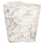 Outdoor Bijzettafel Rockyard White Marble Look