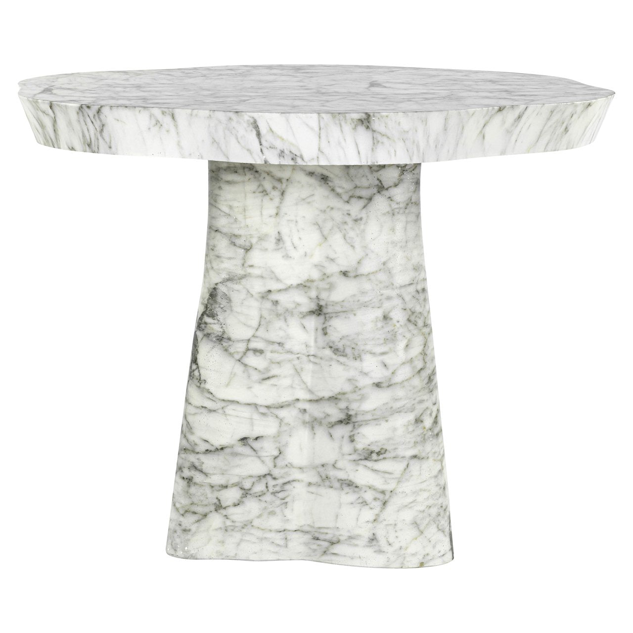 Outdoor Eettafel Rockyard White Marble Look 100ø