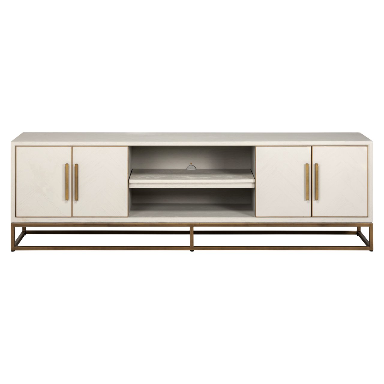 Tv-meubel Whitebone Brass Verona Grey  200