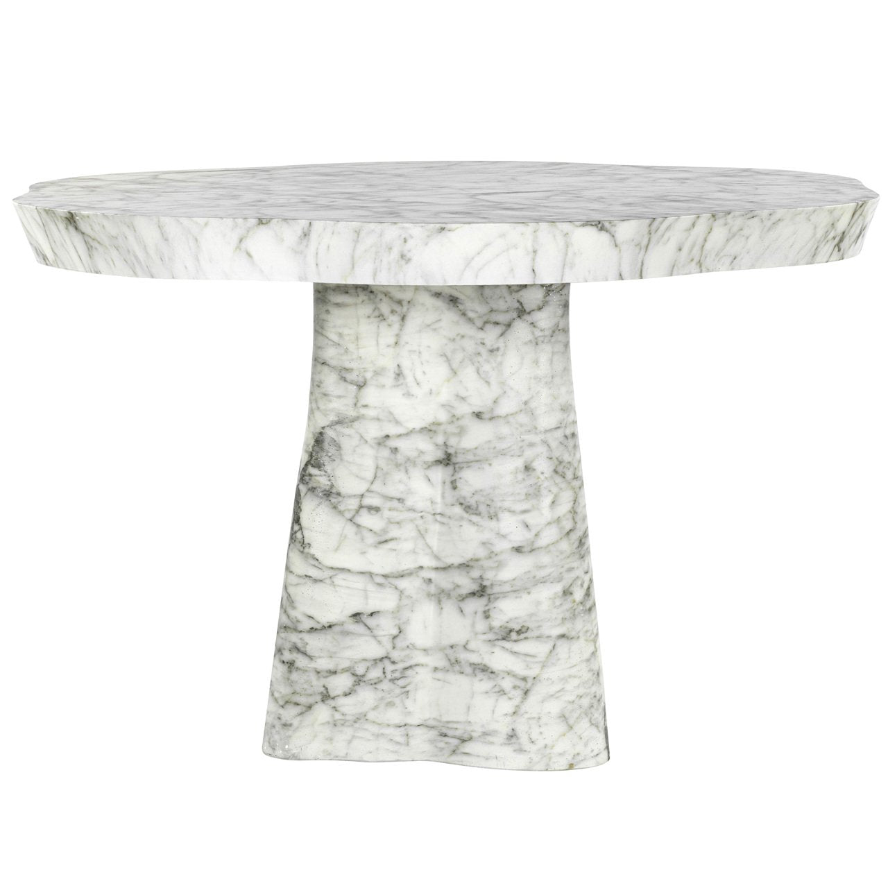Outdoor Eettafel Rockyard White Marble Look 140ø