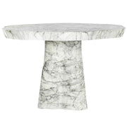 Outdoor Eettafel Rockyard White Marble Look 140ø