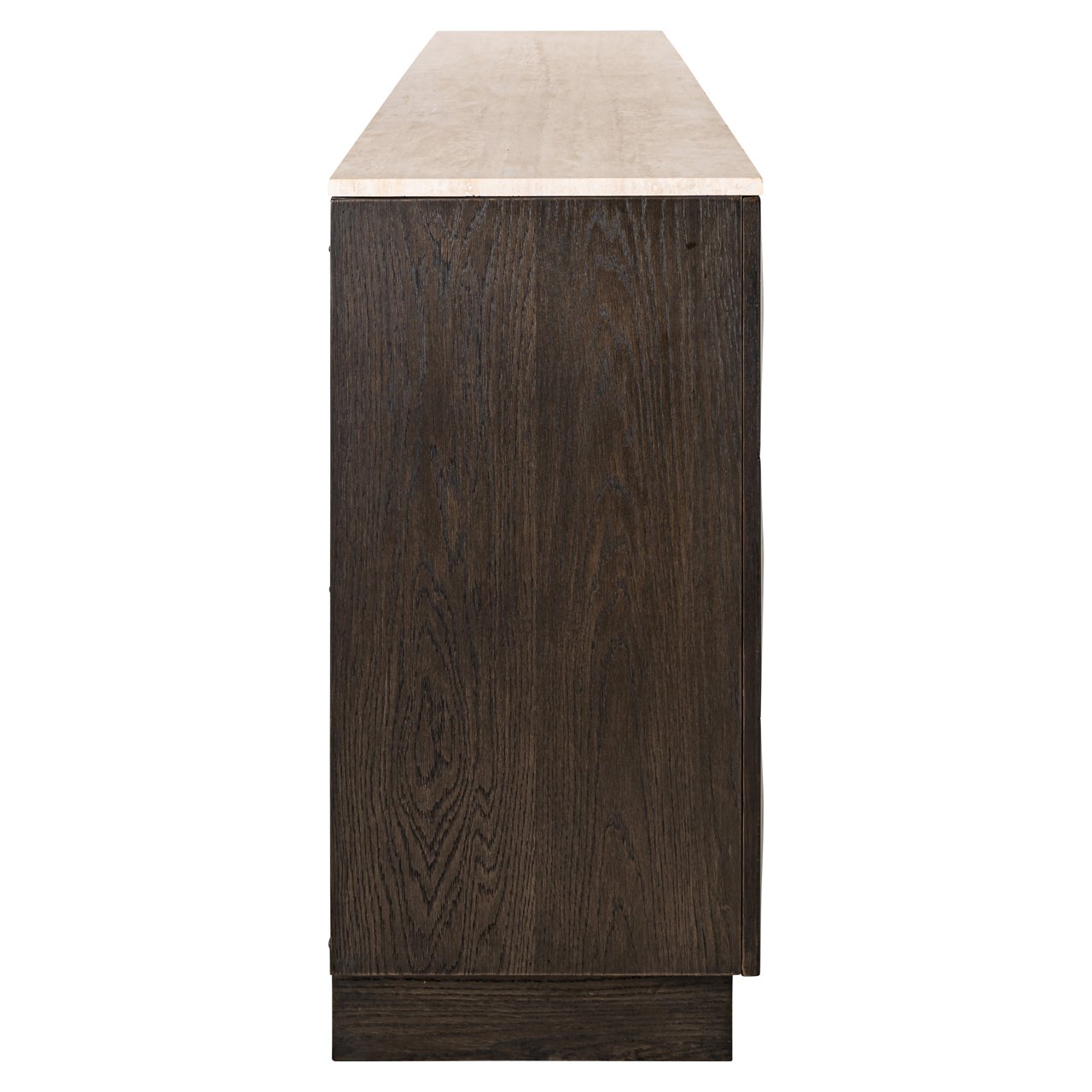 Richmond Interiors Dressoir Claremont Marmeren Blad Bruin — 4 deuren opbergruimte